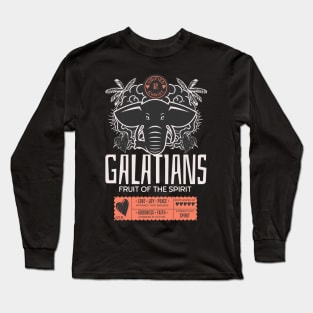 Galatians - Fruit of the Spirit with Elephant Long Sleeve T-Shirt